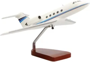 Gulfstream II Large Mahogany Sculpture