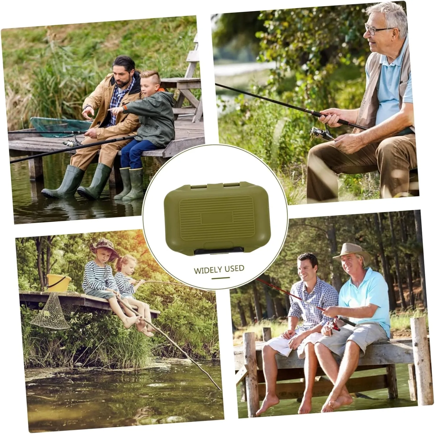 Happyyami 2 Pcs Box Fishing Box Large Hook Box Plastic