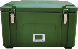 Hard Cooler Insulated Portable Ice Chest Box, Food Warming Cabinet, Fresh Cooler Box, 304 Stainless Steel Liner, PE Material, for Beach, Drink, Camping, Picnic, Barbecue