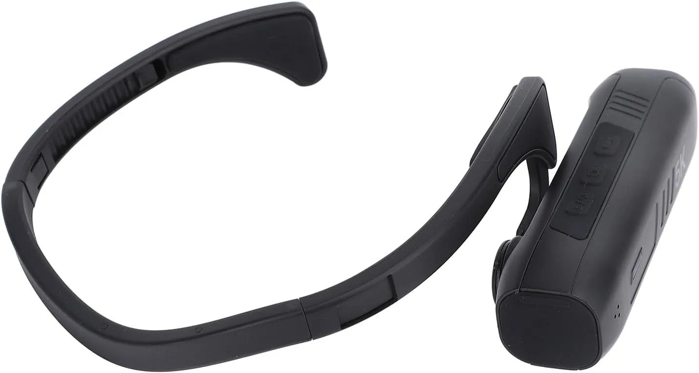 Head Mounted Camera, 5K 30FPS 42MP Wearable Video Camera with APP, 120° Wide Angle, EIS 6.0 Anti Shake, Vlog Video Camera for Sports