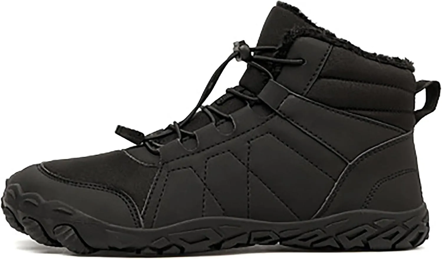 Hike Winter Footwear Barefoot Shoes Women Men, Autumn Winter Waterproof Wide Toe Box Barefoot Shoes Walking Boots Warm Sneaker