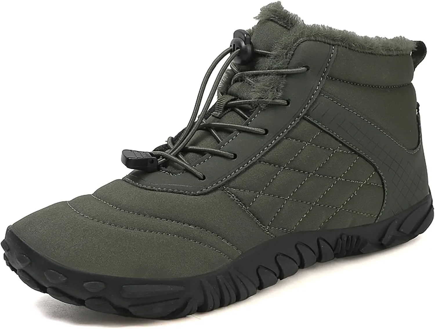 Hike Winter Footwear Barefoot Shoes Women Men, Autumn Winter Waterproof Wide Toe Box Barefoot Shoes Walking Boots Warm Sneaker