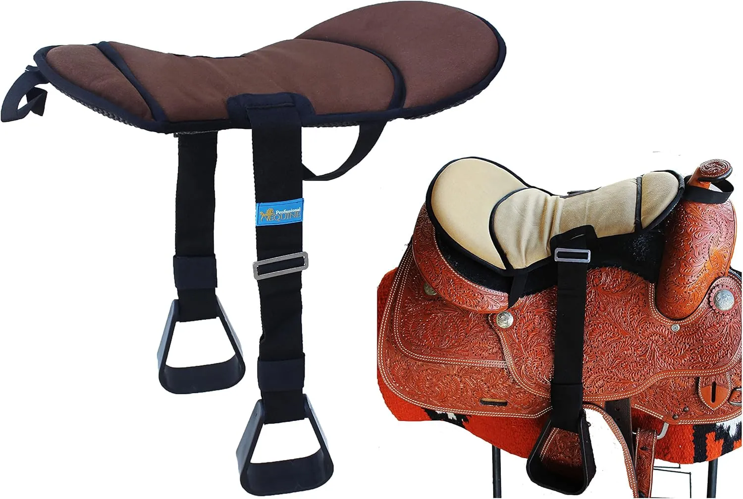 Horse Western Saddle Youth Neoprene Padded Seat Buddy Stirrups 5138TS01