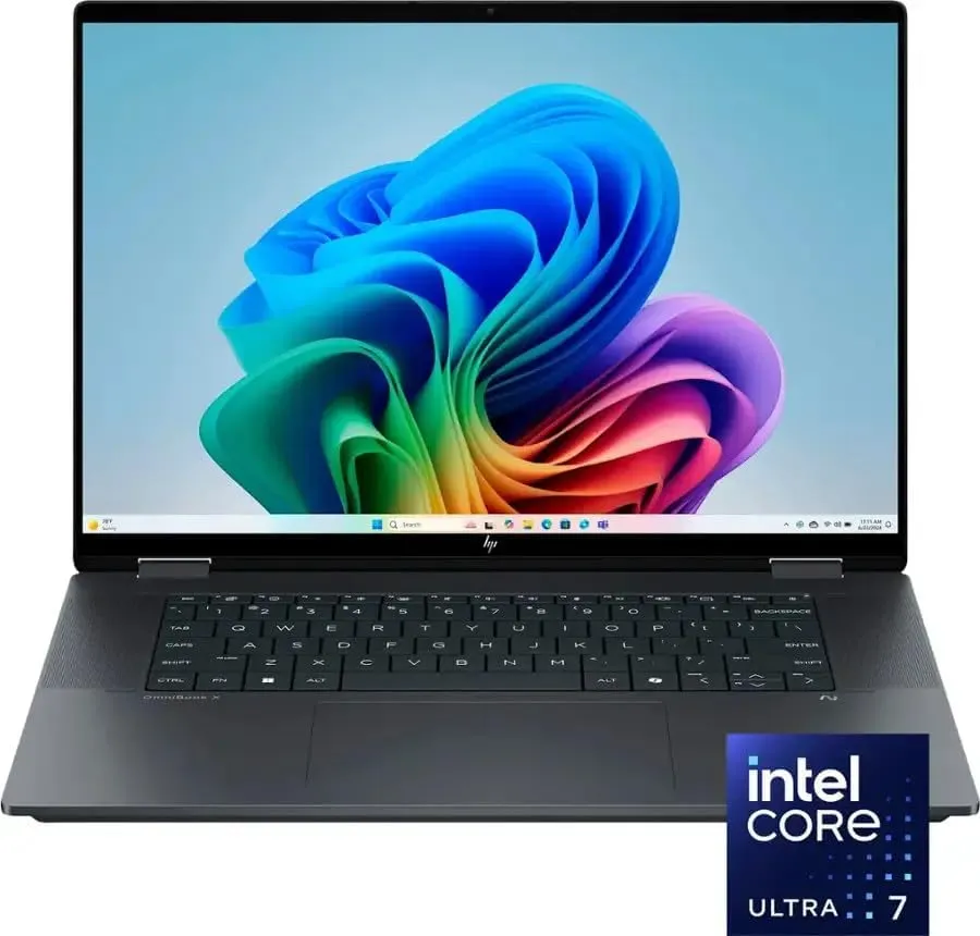 HP 2025 Laptop | OmniBook X Flip 2-in-1 | 16" 2880x1800 Touch OLED | Intel-8 Core Ultra 7 256V | 16GB LPDDR5 | 1TB SSD | Windows 11 Pro | Wi-Fi 7 - BT 5.4 - Backlit KB - 5MP Camera - Eclipse Gray