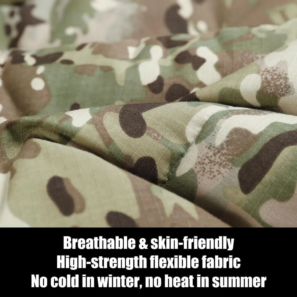 Hunting Camo Seat Cushion Portable Seat Pad, Camo Headrest Neck Pillow, Travel Blanket, Camouflage Pattern (Jungle Camo Neck Pillow)