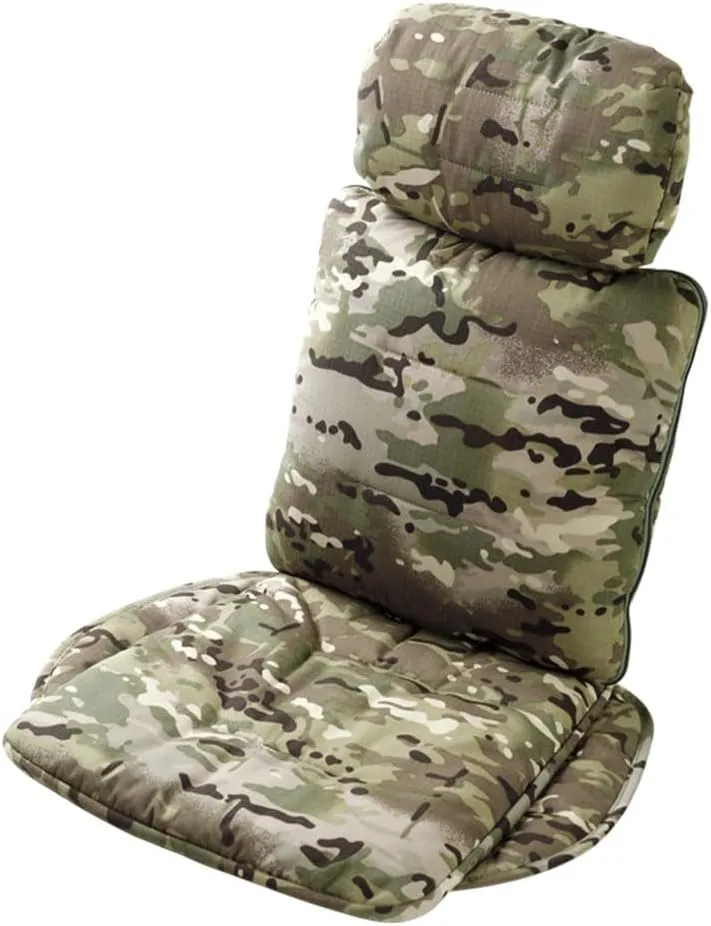 Hunting Camo Seat Cushion Portable Seat Pad, Camo Headrest Neck Pillow, Travel Blanket, Camouflage Pattern (Jungle Camo Neck Pillow)