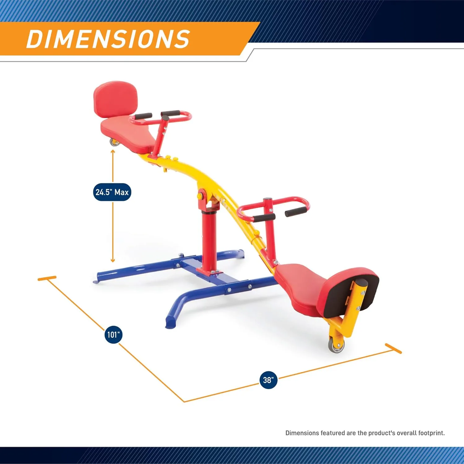 Indoor & Outdoor Playground Equipment Teeter Totters, 360 Spinning Seesaw, Swing Set for Children Exercises Age 3-12