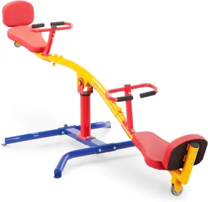 Indoor & Outdoor Playground Equipment Teeter Totters, 360 Spinning Seesaw, Swing Set for Children Exercises Age 3-12