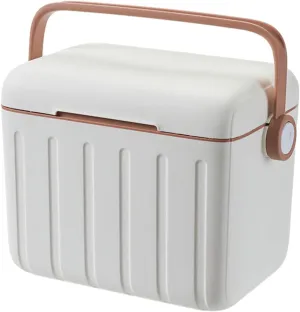Insulated Cooler Box Cold/Heat Preservation Cooler with Handle Carrier Container Ice Box for Beach Indoor Outdoor Picnic BBQ