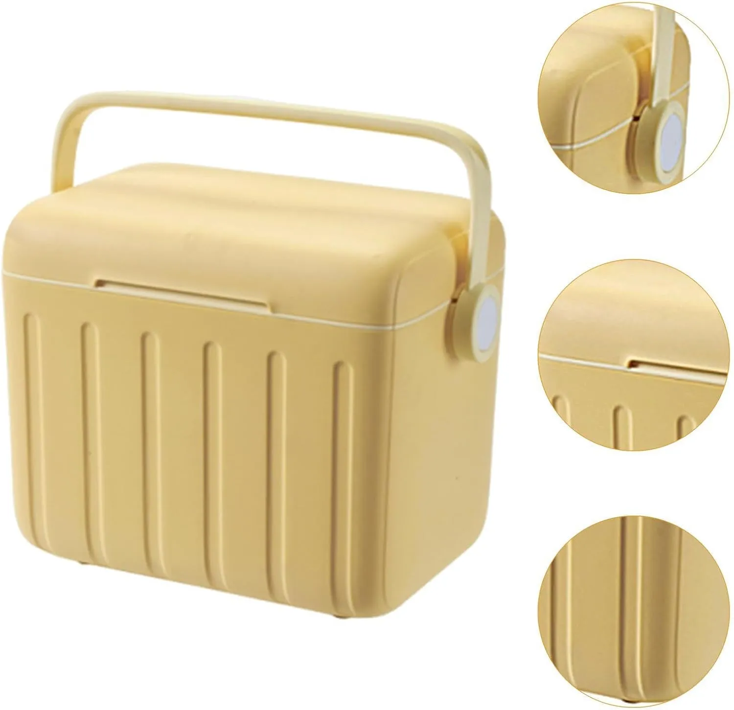 Insulated Cooler Box Ice Chest Box with Handle Storage Container Cold/Heat Preservation Cooler for BBQ Party Travel Fishing