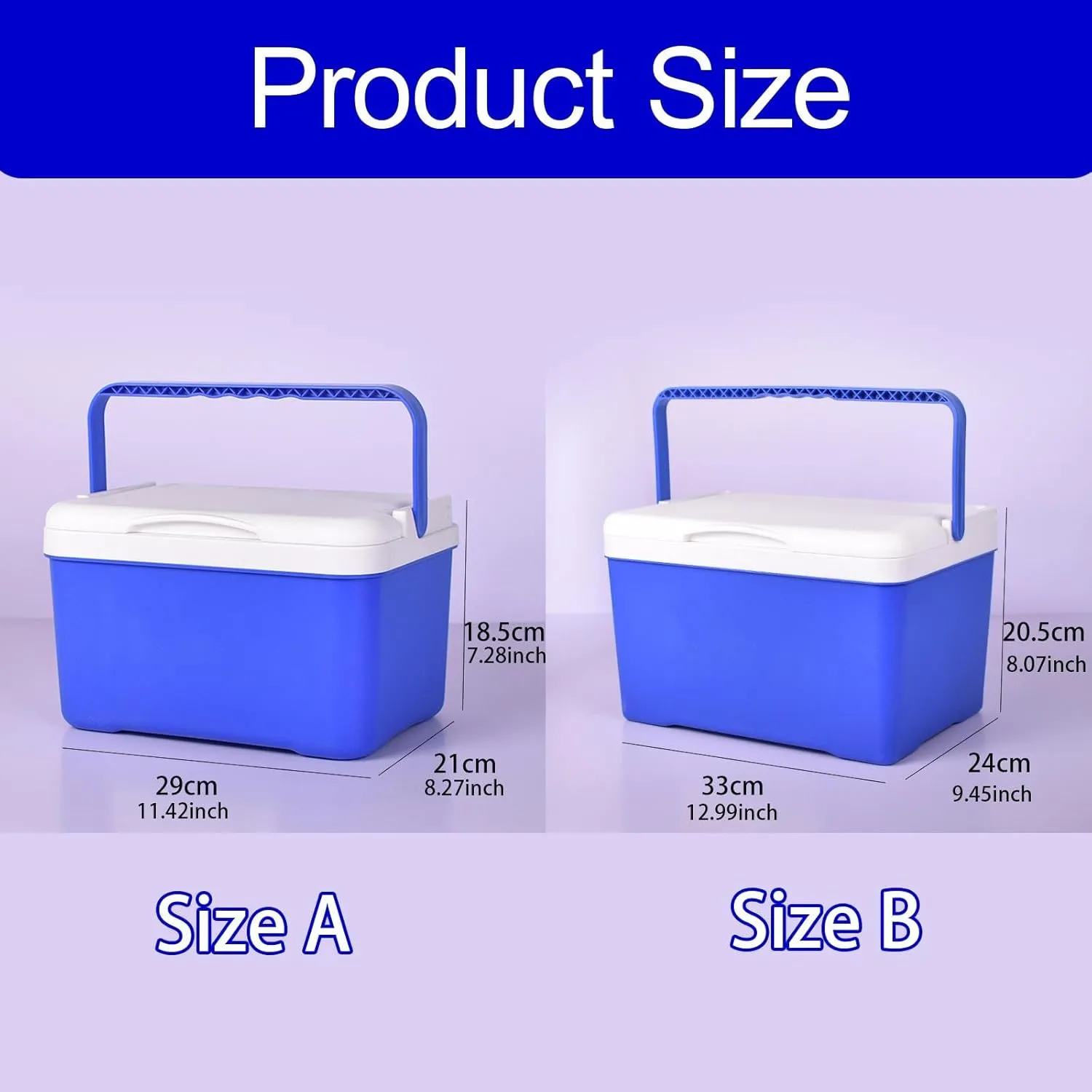 Insulated Cooler Box Ice Chest,Airtight Food Preservation,Cold Hot Preservation Cooler Beverage Storage Organizer for Party