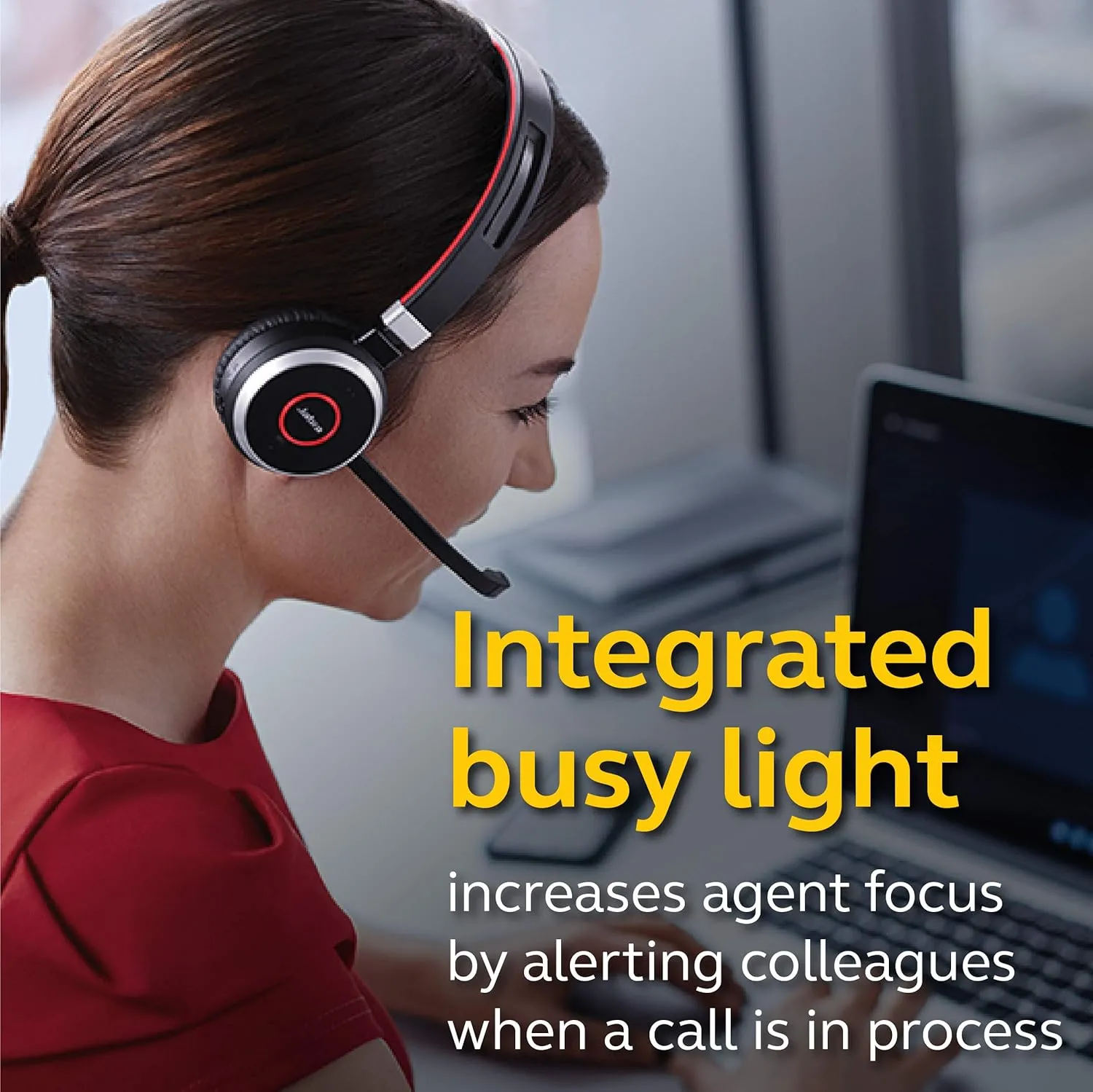 Jabra Evolve 65 UC Wireless Headset, Stereo – Includes Link 370 USB Adapter – Bluetooth Headset with Industry-Leading Wireless Performance, Passive Noise Cancellation, All Day Battery, Stereo Speaker