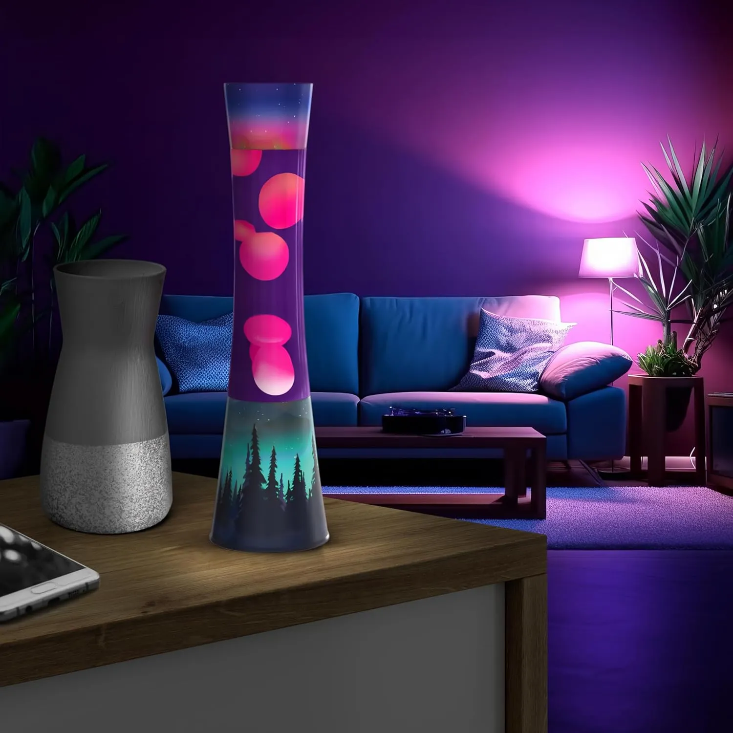 JAMBO- The Upgraded Motion Lamp- 15.5" Aurora Lamp, Relaxing Liquid Lamp, Mood Light, Home Decor, Lamp for Living Room Office Bedroom Kitchen, Night Light Nightlight, Lamp for Adults, Teens and Kids