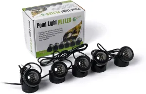 Jebao Submersible LED Pond Light with Photcell Sensor, Set of 5