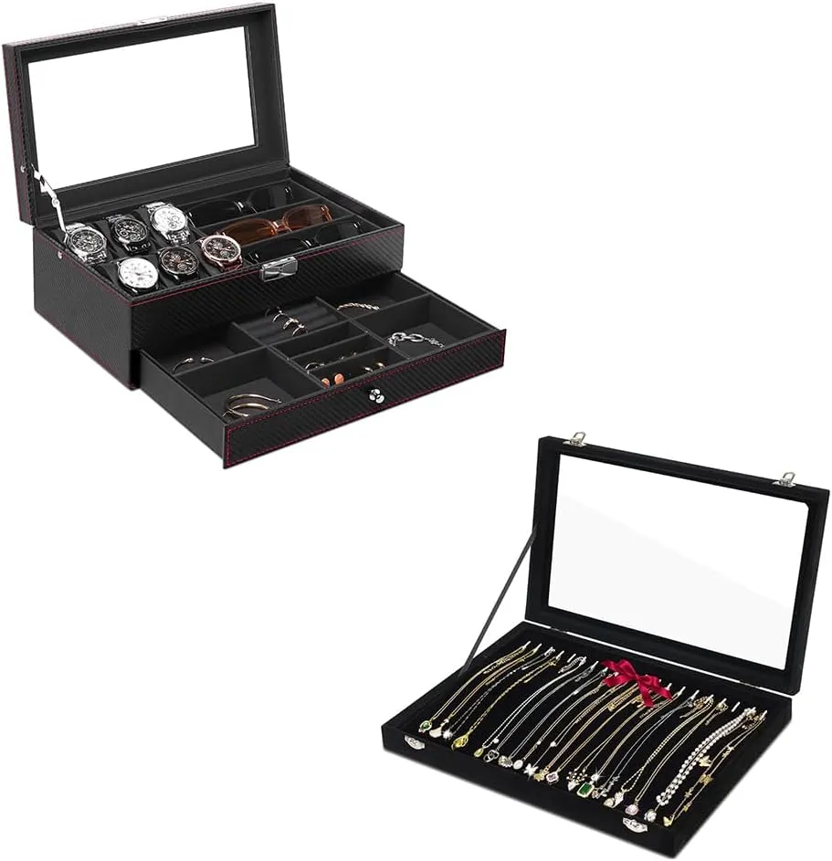 Jenseits Necklace Organizer Box& watch Box