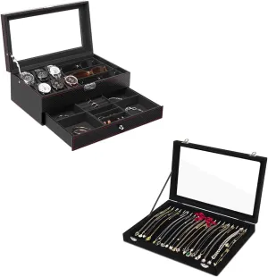 Jenseits Necklace Organizer Box& watch Box