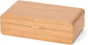 Jewelry Box Portable Vintage Jewelry Case for Women Wooden Jewelry Organizer Boxes Jewelry Storage Case for Necklaces, Earrings, Watches Jewelry Boxes and Organizers (Size : Small cherry Wood) (Onec