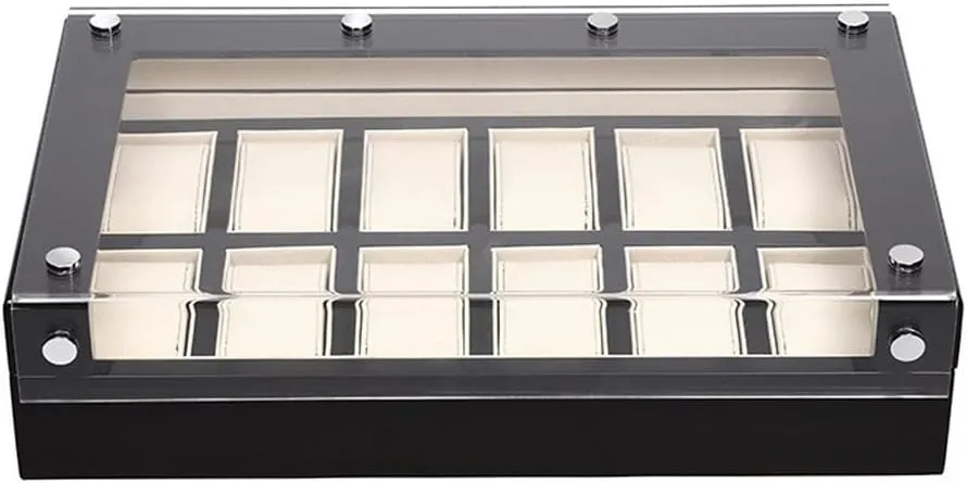 Jewelry Display Box Watch Case Jewelry Box Multifunctional Watch Box Watch Large Capacity Storage Box Watch Box Watch Display Box Transparent Jewelry Box Jewelry Display Box (Size : Medium)