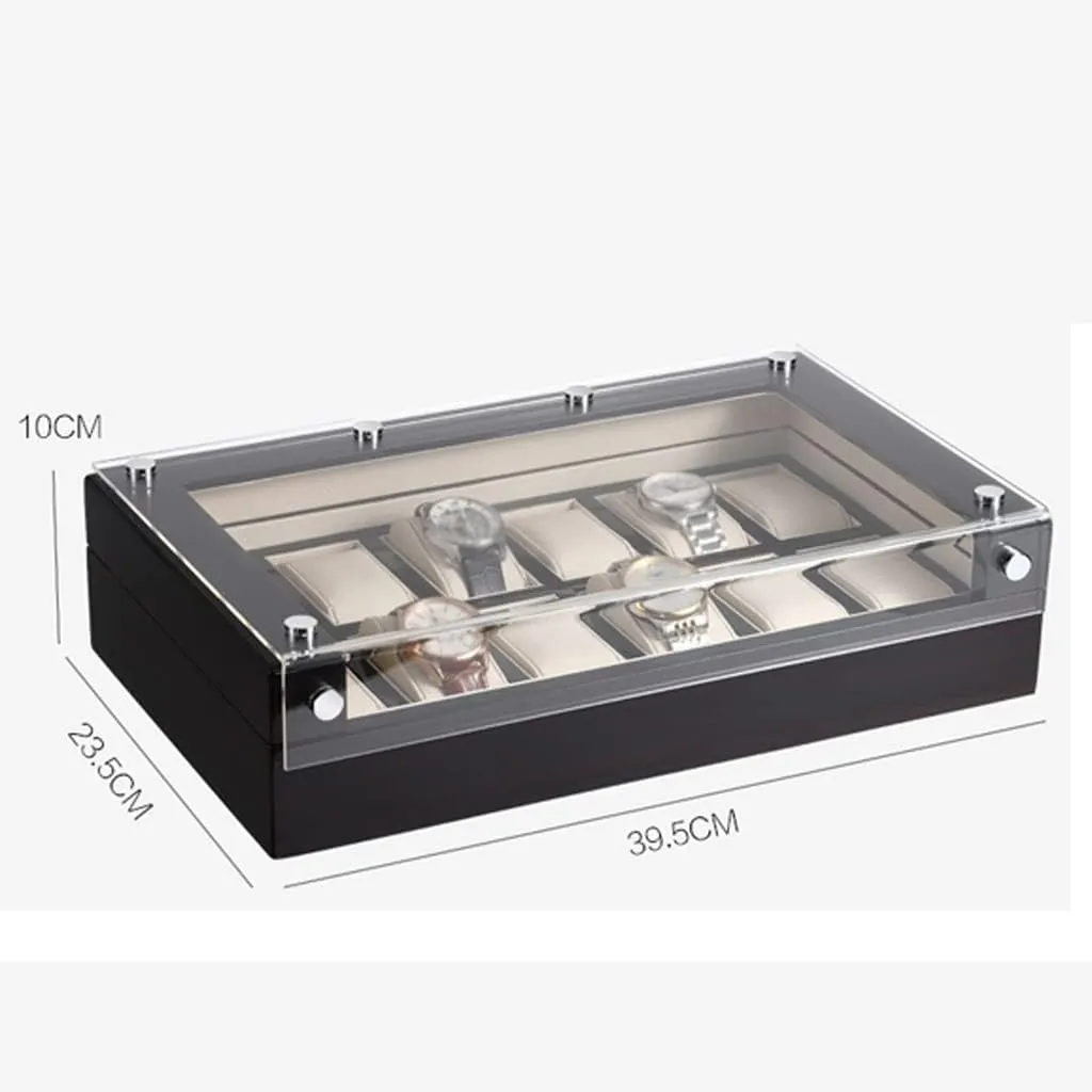 Jewelry Display Box Watch Case Jewelry Box Multifunctional Watch Box Watch Large Capacity Storage Box Watch Box Watch Display Box Transparent Jewelry Box Jewelry Display Box (Size : Medium)