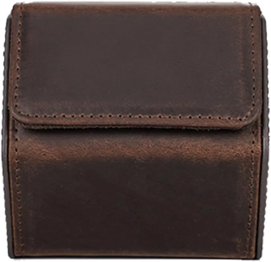 JSEIAJB Cowhide end Watch Box, Dustproof and Anti Drop Mechanical Watch Box Genuine Leather Storage Box