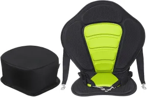 Kayak Padded Seat Canoe Seat Boat Seat Cushioned Adjustable for Rafting Drifting Inflatable Paddleboard