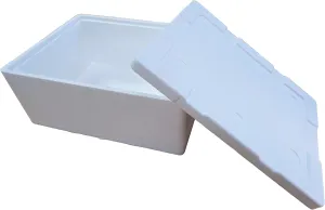KBF-007 Carton Box with Cooler Foam, KB FOAM, 5.3 GAL, White