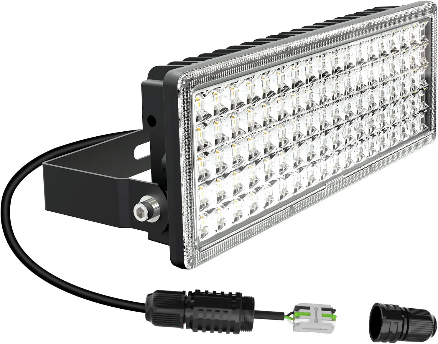 Kekeou 90W LED Flood Lights Outdoor, 12000LM Arena Lights Bright Stadium Light, 6500K Daylight White IP67 Waterproof Exterior Field Lighting for Garage, Yard
