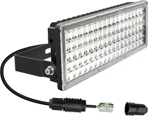 Kekeou 90W LED Flood Lights Outdoor, 12000LM Arena Lights Bright Stadium Light, 6500K Daylight White IP67 Waterproof Exterior Field Lighting for Garage, Yard