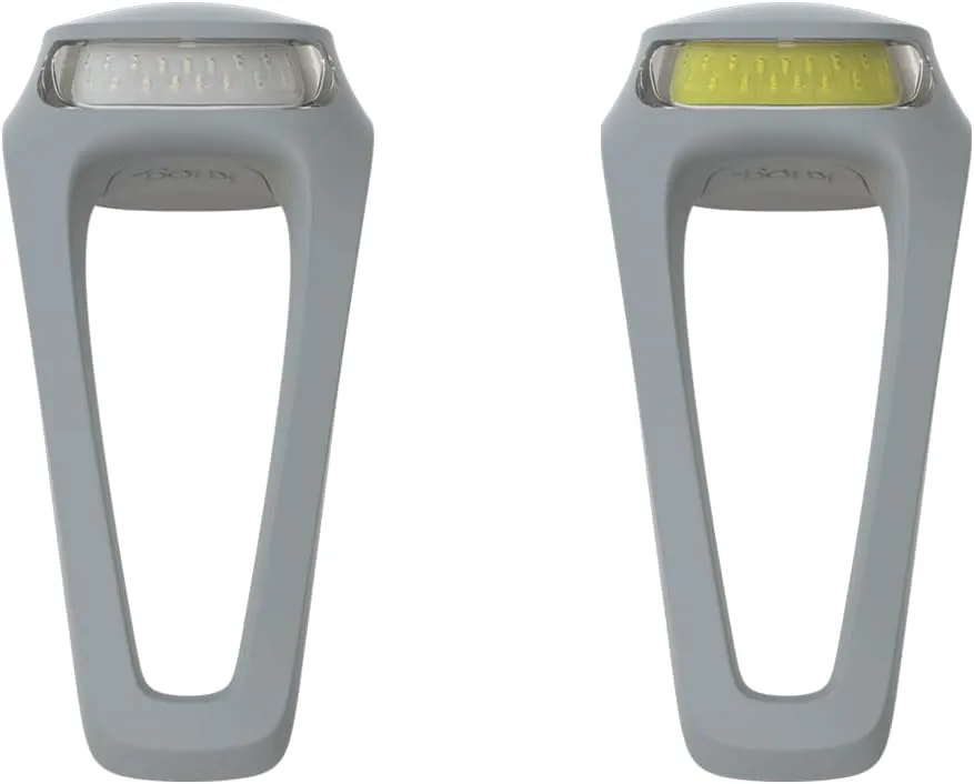 Knog Frog Bike Headlight and Tail Light Set - USB-C Rechargeable Bicycle Light with 40 Lumen Front & 20 Lumen Rear Output, 9 Modes, Flexible Mount, IP65 Water Resistant Bike Light