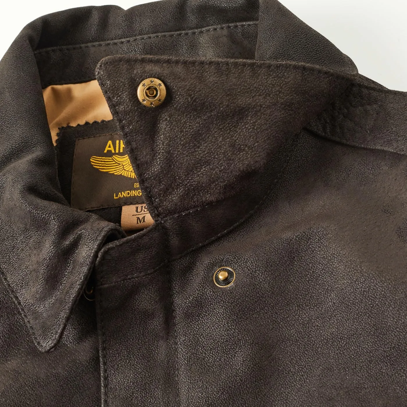 Landing Leathers Men Air Force A-2 Leather Flight Bomber Jacket (Also available in Big & Tall)