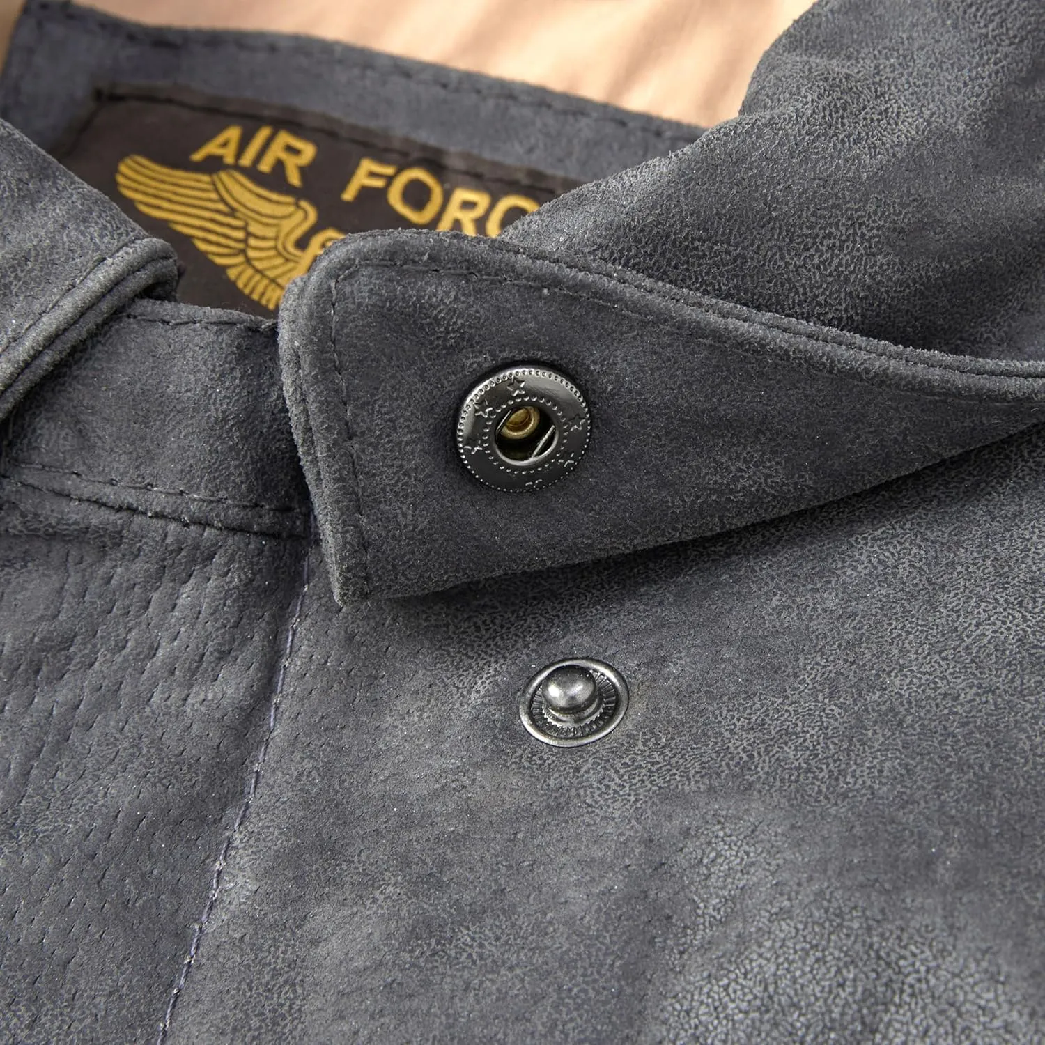 Landing Leathers Men Air Force A-2 Leather Flight Bomber Jacket (Also available in Big & Tall)