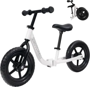 LANOVAGEAR 12” Sport Balance Bike for Kids Ages 18 Months to 5 Years Lightweight, Adjustable Seat, No-Pedal Design for Toddler Boys & Girls