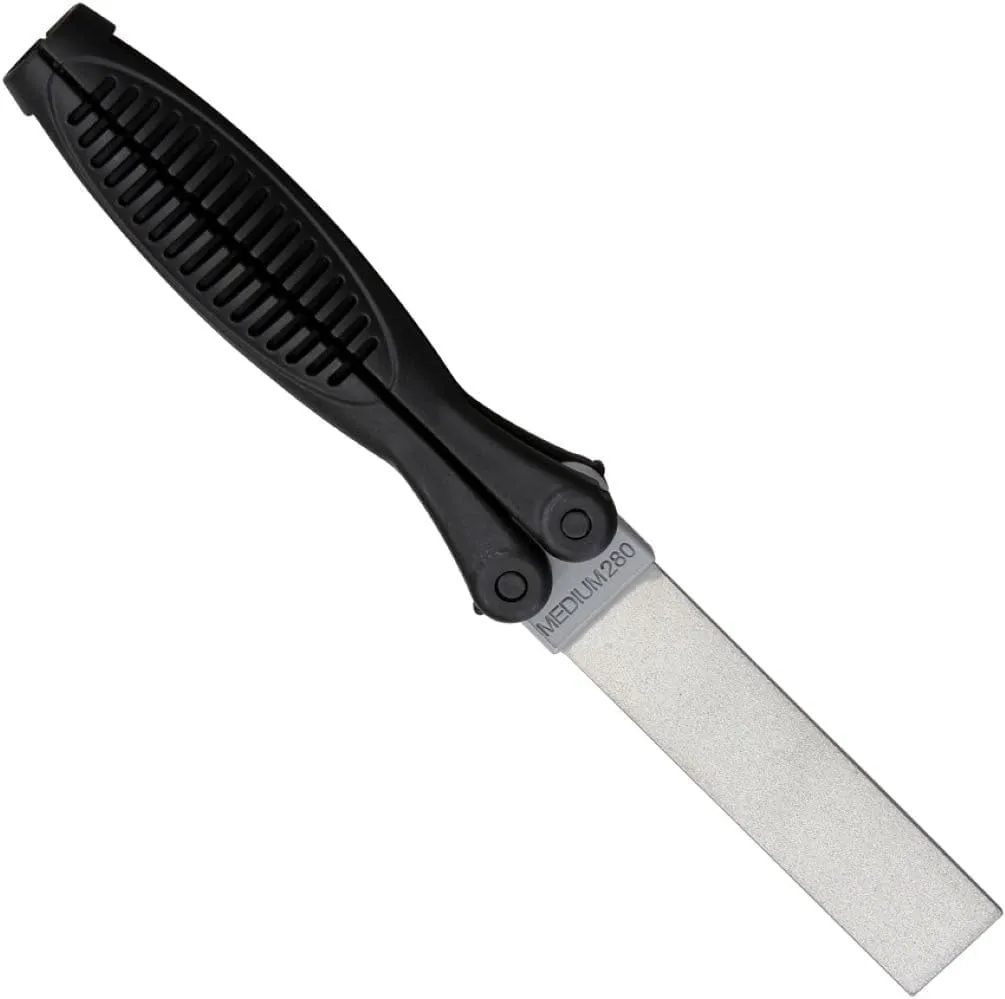 Lansky Double-Sided Folding Diamond Knife Sharpener Paddle: Medium/Fine (280/600 Grit) - FP2860