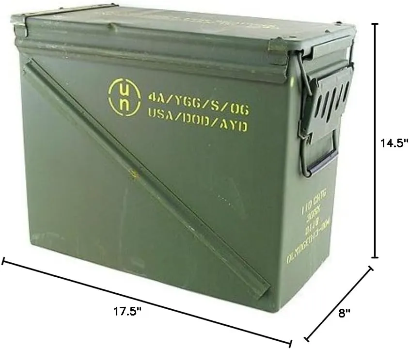 Large Military Ammo Box Watertight Camping Storage