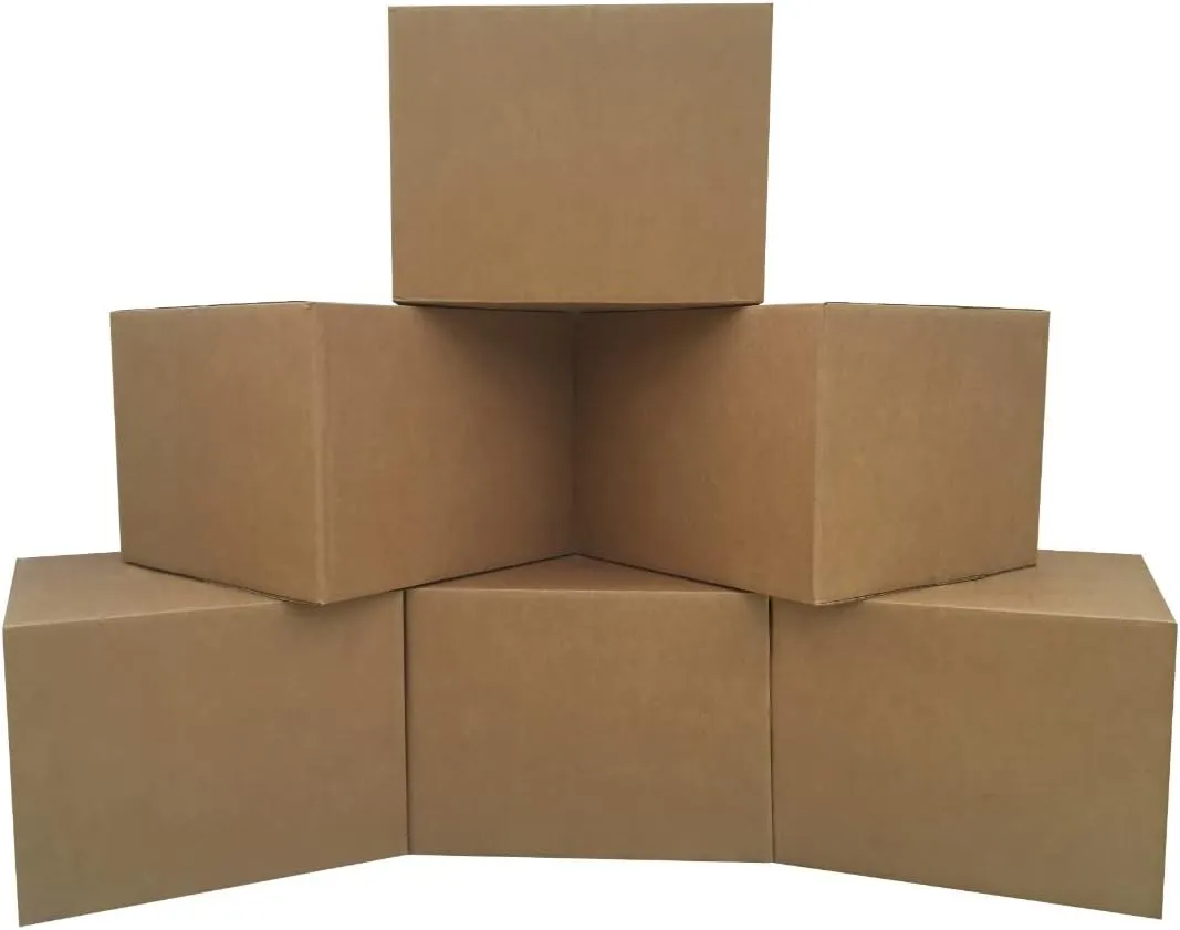 Large Moving Boxes (6 Pack) 20x20x15-inches Packing Cardboard Box