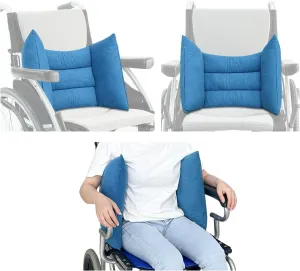Lateral Support for Wheelchair Back Support Cushion for Pressure Relief Folding Pads Improving Better Posture Sitting Assist Wedge for Elderly Disabled Stroke Patients in Recliner Wheelchair