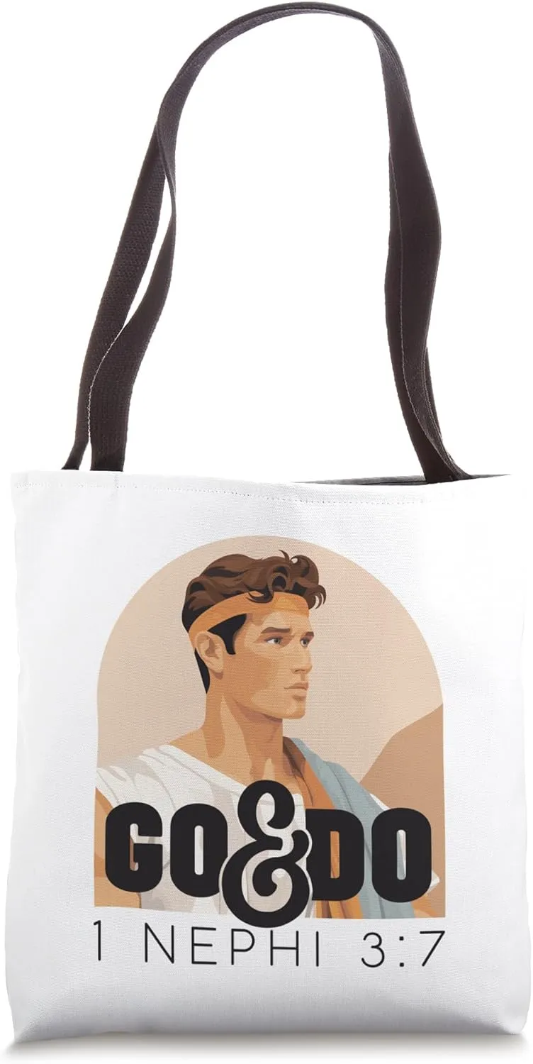 LDS Missionary Book Of Mormon Go & Do Nephi Latter-day Saint Tote Bag
