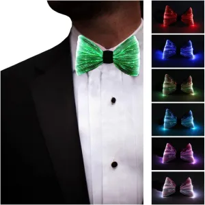 LED Light up Bowtie 7 Colors Luminous Adjustable Bowties for Party Festival Gift