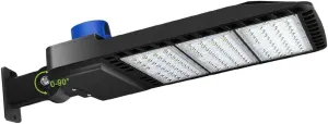 LEDMO 300W LED Parking Lot Lights with Adjustable Arm Mount Dusk-to-Dawn Photocell Sensor Outdoor Commercial Area Lighting 36000LM 5000K IP65 LED Street Flood Security Light for Shop|Yard|Roadways