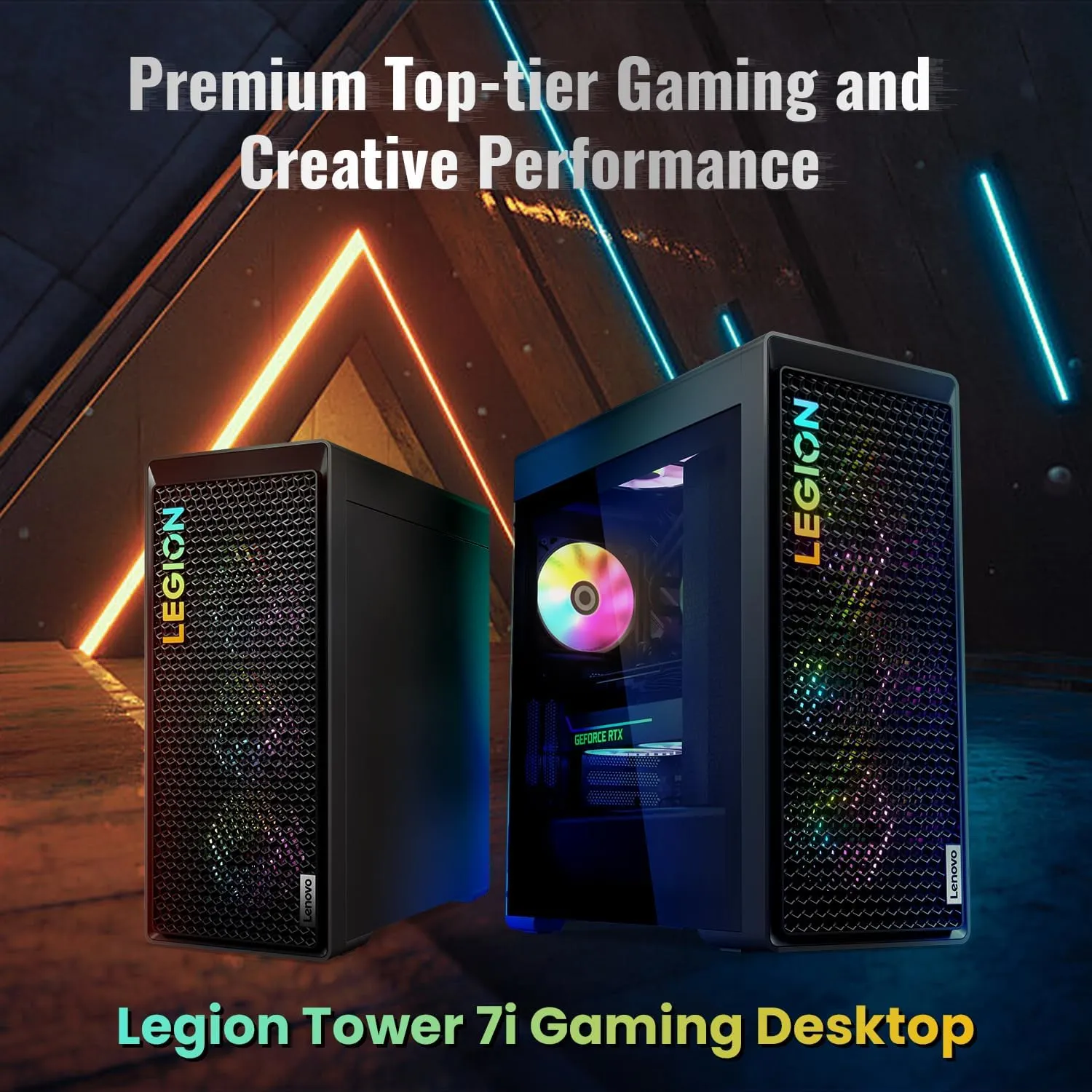 Lenovo Legion Tower 7i Gen 8 Intel i9-14900KF, NVIDIA GeForce RTX 4080 Super Premium Pro Gaming Desktop, 64GB DDR5, 4TB SSD, RGB Light, Wired M&K, Wi-Fi 6, Bundle USB-C Travel Hub G2 Dock