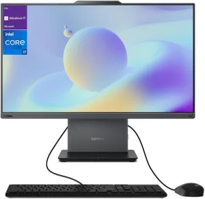 Lenovo ThinkCentre All-in-One Desktop Computer, 23.8” FHD Micro-Edge Display, 13th Gen Intel i7-13620H, 32GB DDR5 SODIMM, 1TB SSD, Webcam, HDMI, RJ-45, Wired Keyboard & Mouse, Wi-Fi 6, Windows 11 Pro