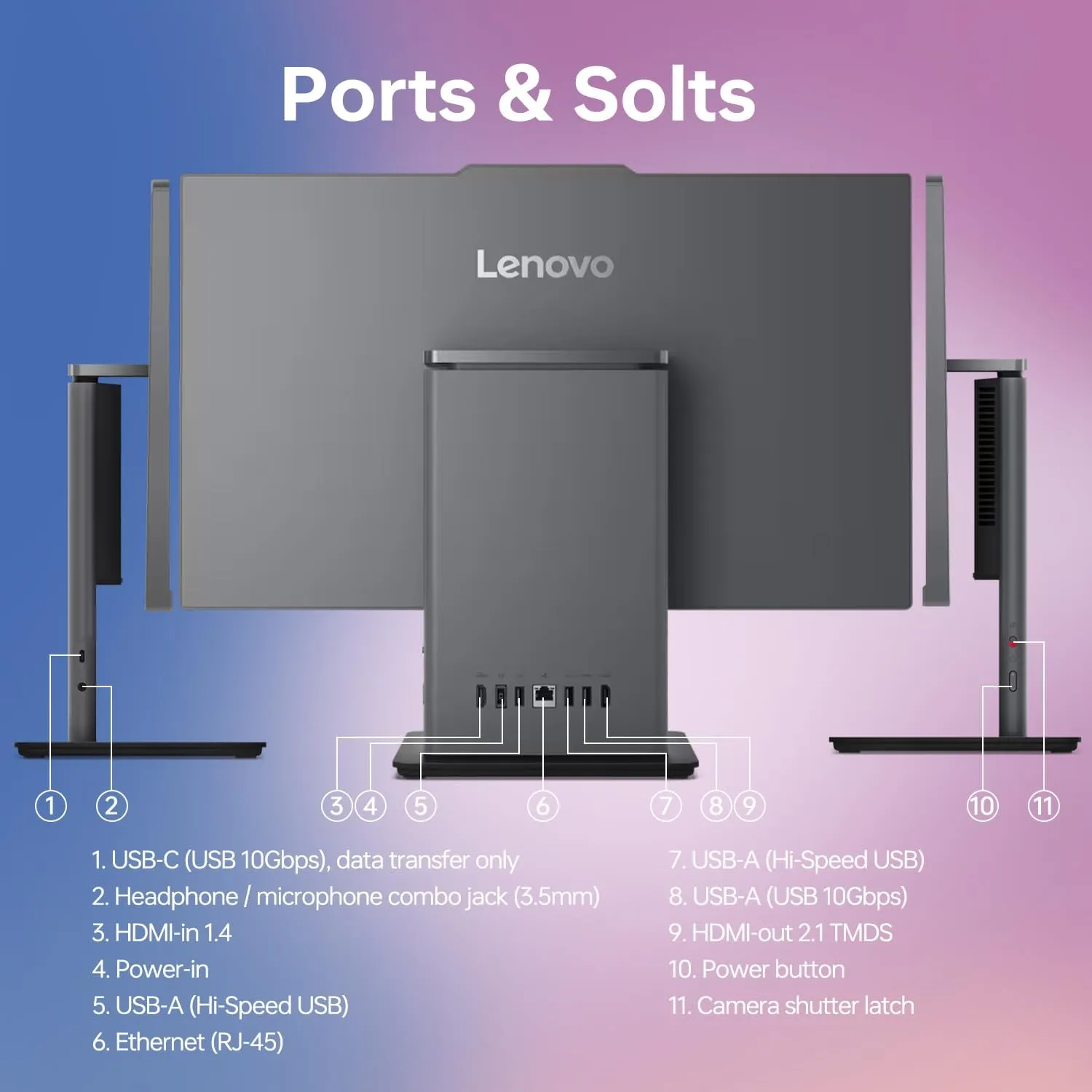 Lenovo ThinkCentre All-in-One Desktop Computer, 23.8” FHD Micro-Edge Display, 13th Gen Intel i7-13620H, 32GB DDR5 SODIMM, 1TB SSD, Webcam, HDMI, RJ-45, Wired Keyboard & Mouse, Wi-Fi 6, Windows 11 Pro