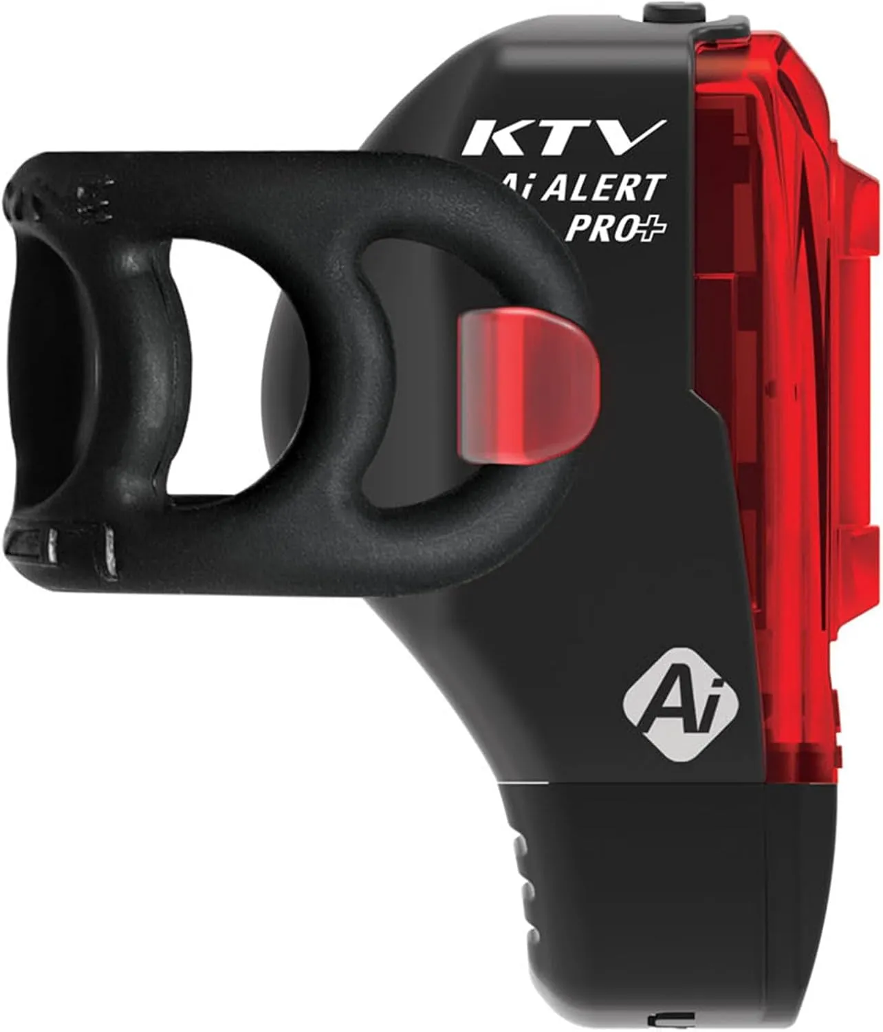 LEZYNE KTV Drive Pro Alert Rear - Bicycle USB Rechargeable Durable Weather-Resistant IPX7 White LED Tail Light with Solid & Flash Modes | Includes Silicone Rubber Mounting Strap | 75/150 Lumens