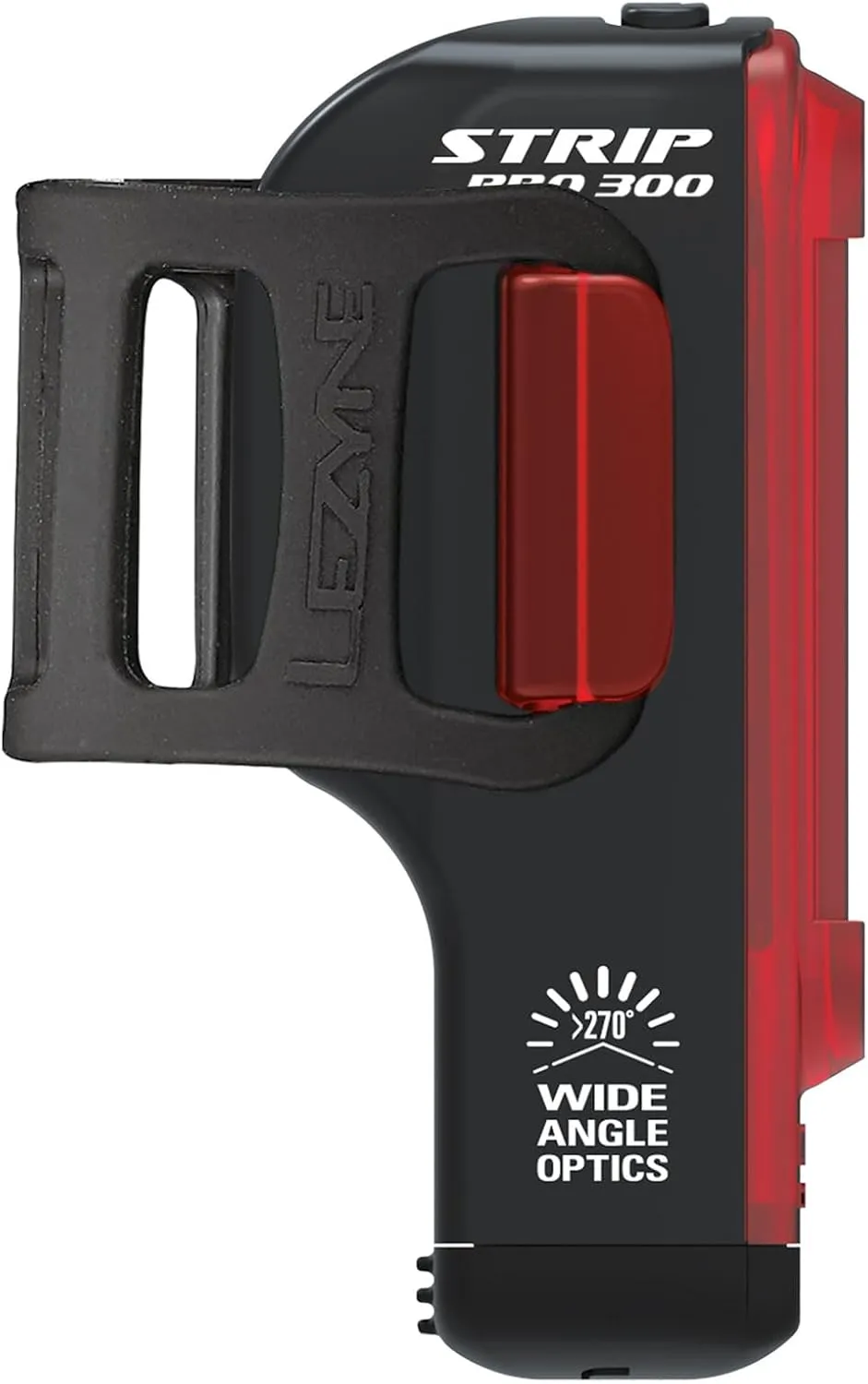 LEZYNE Strip Drive Pro Bicycle USB Rechargeable IPX7 Waterproof 270-Degree Visibility LED Rear Light w/Multiple Solid & Flash Modes | Silicone Rubber Mounting Strap Included - 300/400 Lumens Options