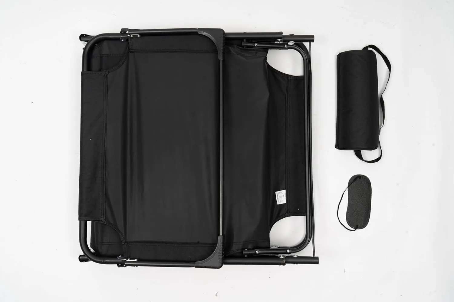 Lightweight Folding Camping Cot, Camping Cot Easy to Set up for Camp Office Use, Support 265lbs (Black)