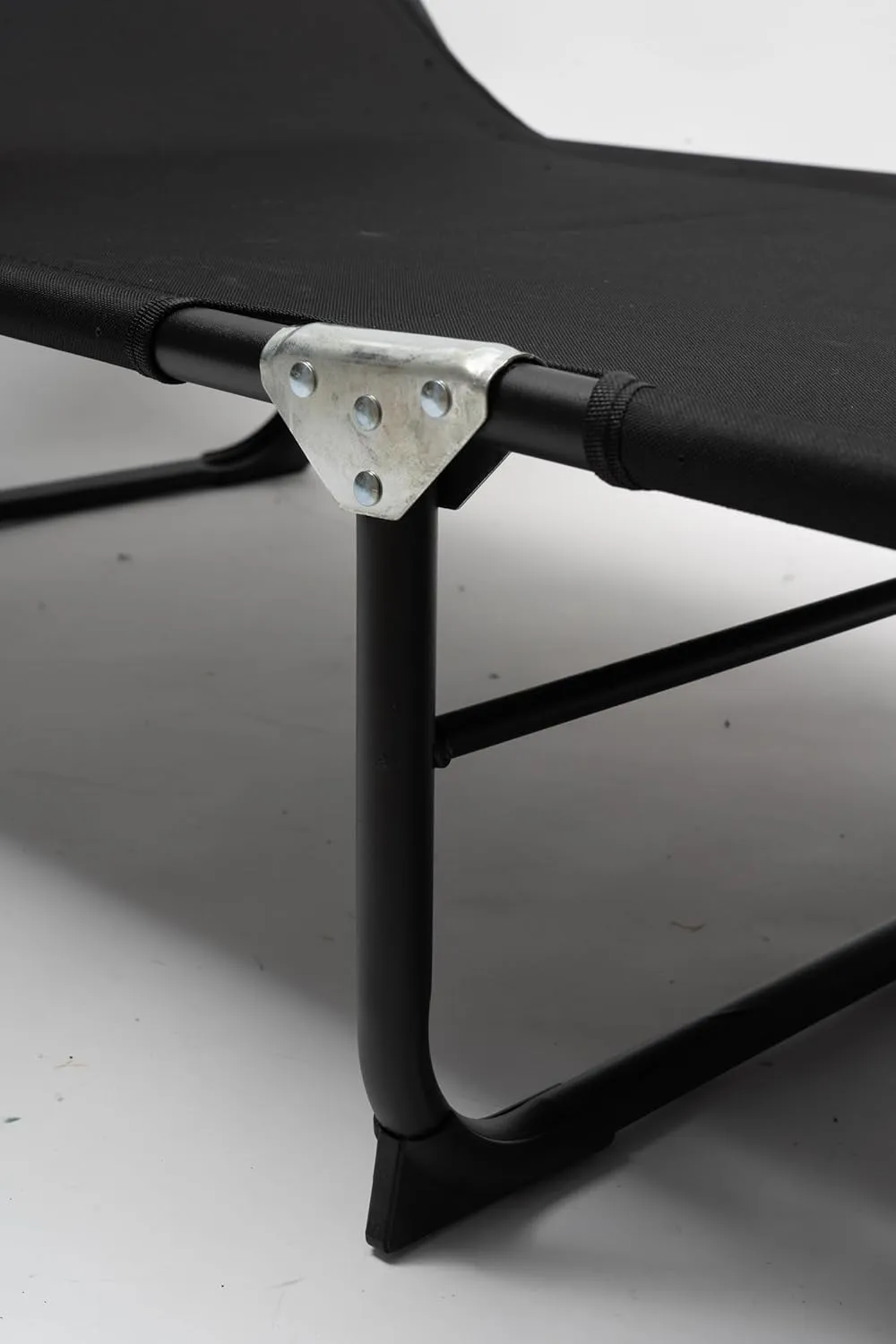 Lightweight Folding Camping Cot, Camping Cot Easy to Set up for Camp Office Use, Support 265lbs (Black)