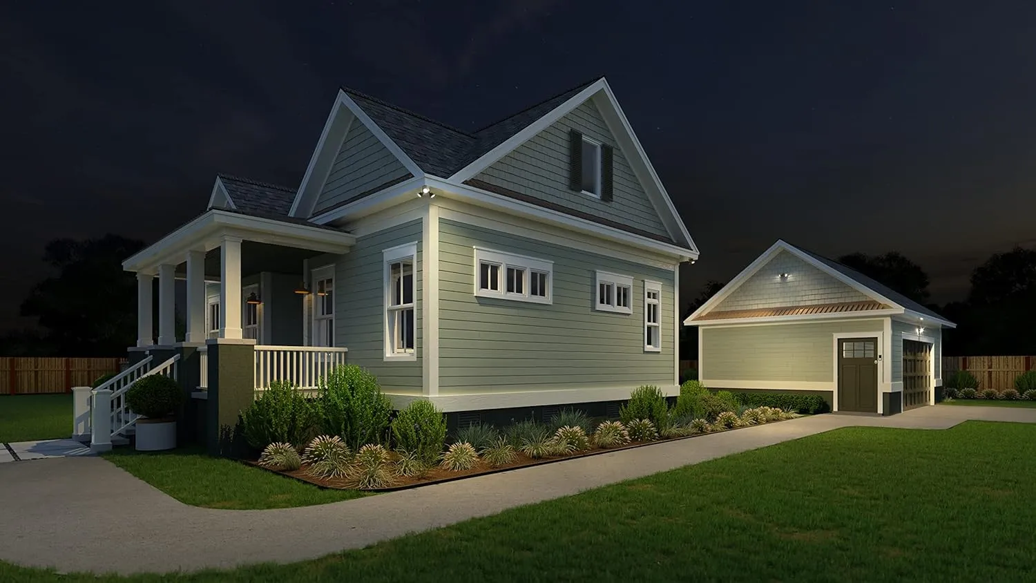 Lithonia Lighting HGX LED 2RH 40K 120 DDB M2 HomeGuard Security Flood Lights 2750 Lumens, 2-Light, No Sensor, Dark Bronze
