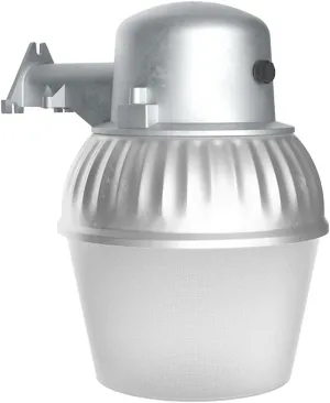 Lithonia Lighting LED Outdoor Flood Light Fixture, Exterior Dusk Dawn Security Light with Photocell Sensor, Gray (OALS10)