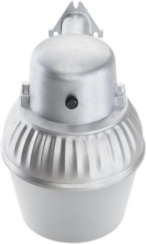 Lithonia Lighting LED Outdoor Flood Light Fixture, Exterior Dusk Dawn Security Light with Photocell Sensor, Gray (OALS10)