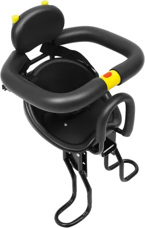 LOYALHEARTDY Kids Bike seat, Front Mounted Bike Seat, Portable Child Bike Seat for Most of Adult Bikes, Bike Seat Kids for 1-6 Years
